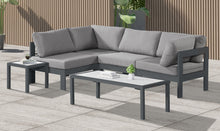 Load image into Gallery viewer, Nizuc - Outdoor Patio 4 Piece Modular Sectional With Gray Frame