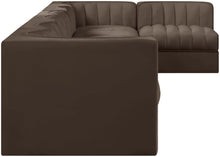 Load image into Gallery viewer, Rummi - Velvet Performance Fabric Upholstered 7 Piece Modular Sectional, L-Shaped (Right)