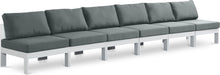 Load image into Gallery viewer, Nizuc - Outdoor Patio 6 Seat Armless Modular Sofa With White Frame