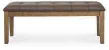 Load image into Gallery viewer, Urbinforte - Large Upholstered Dining Room Bench - Light Brown