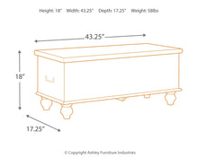 Load image into Gallery viewer, Fossil Ridge - Storage Bench - Beige