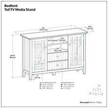 Load image into Gallery viewer, Bedford - Handcrafted Tall TV Media Stand