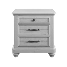 Load image into Gallery viewer, 3 Drawer Nightstand With USB - Gray - Wood