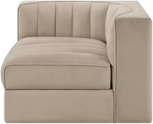 Load image into Gallery viewer, Rummi - Velvet Performance Fabric Upholstered Modular Corner Chair