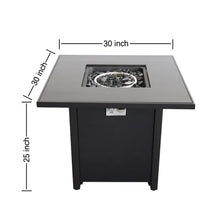 Load image into Gallery viewer, Powder Coated Fire Pit With Top - Black