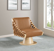 Load image into Gallery viewer, Millwin - Swivel Accent Chair With Natural Base