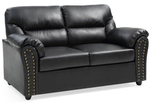 Load image into Gallery viewer, Padded Love Seat For Modern Living - Black