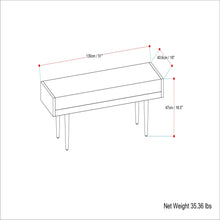 Load image into Gallery viewer, Anya - Ottoman Bench - Black