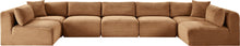 Load image into Gallery viewer, Shaggy - Fabric 7 Piece Modular U-Shaped Armless Sectional