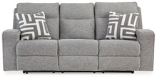 Load image into Gallery viewer, Biscoe - Power Reclining Sofa With Adj Headrest - Pewter