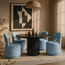 Load image into Gallery viewer, Cirelle - Linen Textured Performance Fabric Dining Chair (Set of 2)