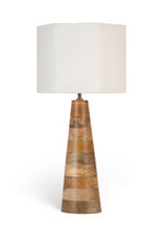 Load image into Gallery viewer, Juniper - Mango Wood Base And Linen Textured Fabric Shade Table Lamp