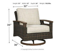 Load image into Gallery viewer, Paradise Trail - Swivel Lounge Chair (Set of 2) - Medium Brown