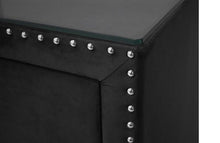 Load image into Gallery viewer, Crown Mark Furniture Lucinda 2 Drawer Nightstand in Black