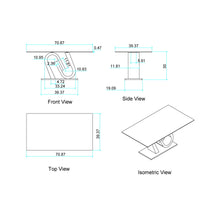 Load image into Gallery viewer, Anne - Dining Table - White / Gray