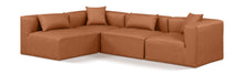 Load image into Gallery viewer, Cube - 4 Piece Modular Corner Sectional - Cognac
