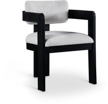 Load image into Gallery viewer, Sacha - Linen Dining Chair With Black Base (Set of 2)