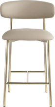 Load image into Gallery viewer, Lupita - Counter Stool With Brushed Gold Frame (Set of 2)