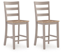 Load image into Gallery viewer, Harperfeld - Barstool (Set of 2) - Natural / Gray
