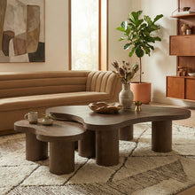 Load image into Gallery viewer, Cove - Oak Veneer And Solid Wood 2 Piece Coffee Table