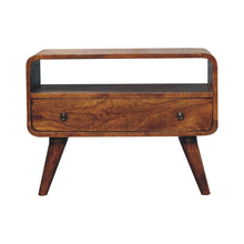 Load image into Gallery viewer, Mini Curved Media Unit - Chestnut