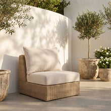Load image into Gallery viewer, Seacrest - Olefin Water Resistant Fabric And Wicker Outdoor Patio Armless Chair