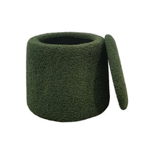 Load image into Gallery viewer, Elegant Round Storage Ottoman Upholstered