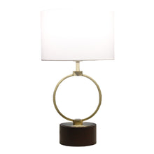 Load image into Gallery viewer, Bedroom Table Lamp With Circular Design - White