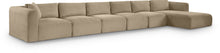 Load image into Gallery viewer, Shaggy - Fabric 6 Piece Modular Sectional With Chaise
