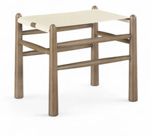Load image into Gallery viewer, Santos - Faux Leather Upholstered Bench - Walnut Frame