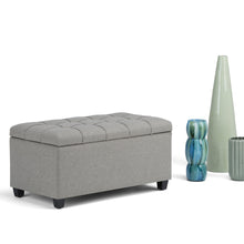 Load image into Gallery viewer, Sienna - Upholstered Storage Ottoman Bench