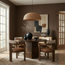Load image into Gallery viewer, Tavio - 48" Oak Veneer And Solid Wood Dining Table