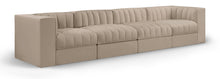 Load image into Gallery viewer, Rummi - Velvet Performance Fabric Upholstered 4 Piece Modular Sofa