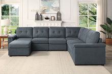 Load image into Gallery viewer, Isla - Fabric Sectional Sofa With Ottoman
