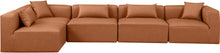 Load image into Gallery viewer, Cube - 5 Piece Modular Sectional - Cognac