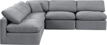 Load image into Gallery viewer, Indulge - Velvet 5 Piece Modular Corner Armless Sectional