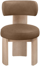 Load image into Gallery viewer, Atelier - Vegan Leather Upholstered Dining Chair (Set of 2) - Painted Natural Frame