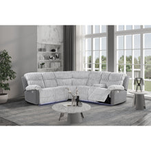 Load image into Gallery viewer, Bruni - Sectional Sofa With LED Lighting And Manual Recline - Gray
