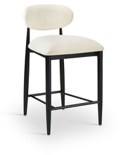 Load image into Gallery viewer, Riccio - Faux Leather Stool - Black Frame