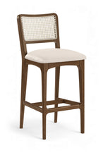 Load image into Gallery viewer, Atrium - Upholstered Bar Stool (Set of 2) - Brushed Brown Frame