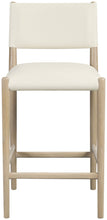Load image into Gallery viewer, Andie - Vegan Leather Upholstered Counter Stool - Natural Base