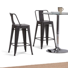 Load image into Gallery viewer, Rayne - Curved Back Metal Stool (Set of 2)