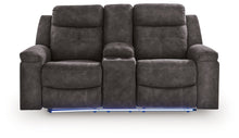 Load image into Gallery viewer, Brysonview - Double Reclining Loveseat With Console - Charcoal