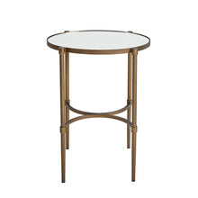 Load image into Gallery viewer, Bedford - Oval Mirror Accent Table - Antique Bronze