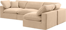 Load image into Gallery viewer, Comfy - 4 Piece Velvet Modular Armless Sectional