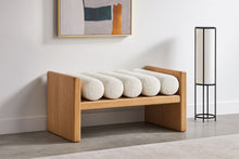 Load image into Gallery viewer, Waverly - Bench With Natural Frame