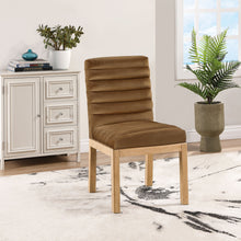 Load image into Gallery viewer, Evelyn - Dining Chair With Natural Legs - Saddle