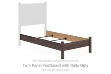 Load image into Gallery viewer, Pamytta - Twin Panel Footboard With Rails - Brown