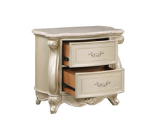 Load image into Gallery viewer, Monique - Nightstand With Marble Top - Champagne