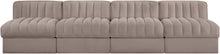 Load image into Gallery viewer, Rummi - Armless Velvet Performance Fabric Upholstered 4 Piece Modular Sofa